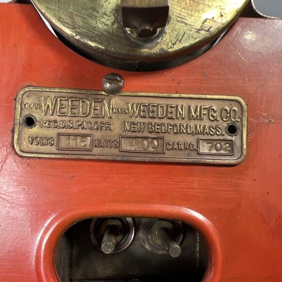 1930's Vintage Weeden Model 702 Live Steam Engine, Untested, Missing Stack - Picture 3 of 15